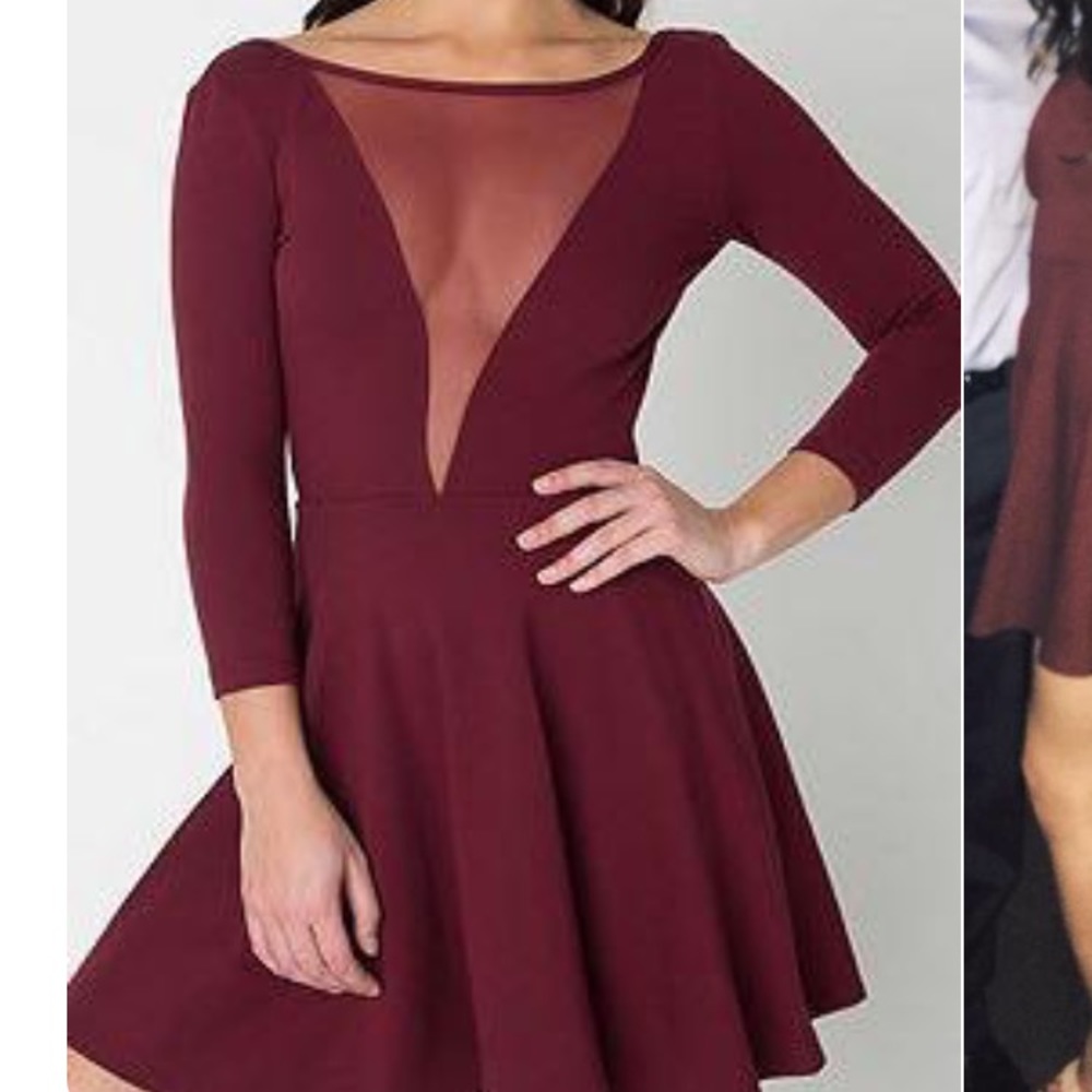 Maroon American apparel dress